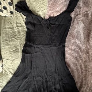 Reformation Black Mini Dress